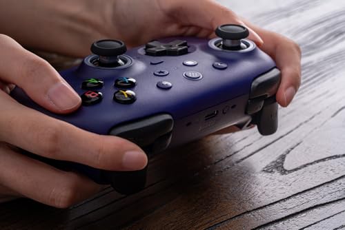 8BitDo Ultimate 2 Wireless Controller for Windows PC  Apple  Steam & Android  Gaming Controller with TMR Joysticks  Hall/Tactile Triggers  Motion Control  RGB Fire Ring  1000Hz Polling Rate  Purple