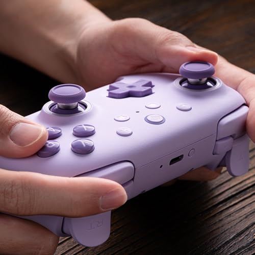 8Bitdo Ultimate 2C Wireless Controller for Windows PC and Android  with 1000Hz Polling Rate  Hall Effect Joysticks and Hall Triggers  and Remappable L4/R4 Bumpers  Dark Blue 