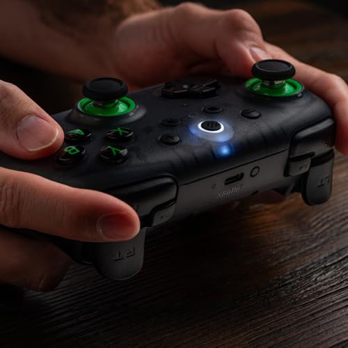 8Bitdo Ultimate 2C Wireless Controller for Windows PC and Android  with 1000Hz Polling Rate  Hall Effect Joysticks and Hall Triggers  and Remappable L4/R4 Bumpers  Dark Blue 