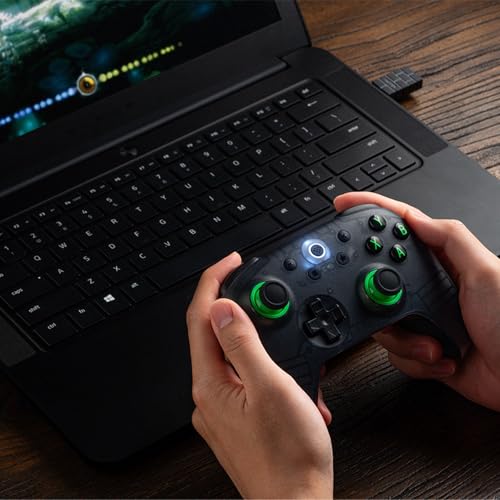 8Bitdo Ultimate 2C Wireless Controller for Windows PC and Android  with 1000Hz Polling Rate  Hall Effect Joysticks and Hall Triggers  and Remappable L4/R4 Bumpers  Dark Blue 