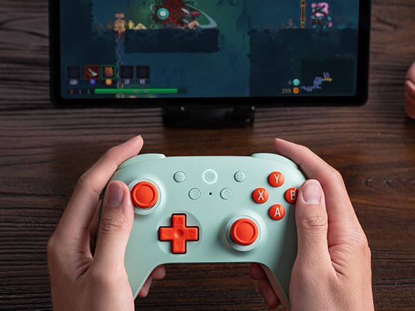 8Bitdo Ultimate 2C Wireless Controller for Windows PC and Android  with 1000Hz Polling Rate  Hall Effect Joysticks and Hall Triggers  and Remappable L4/R4 Bumpers  Dark Blue 