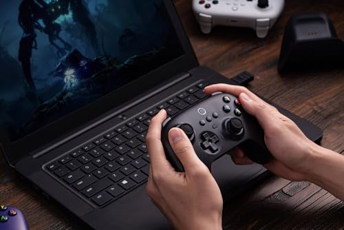 8Bitdo Ultimate 2 4G Wireless Controller  Hall Effect Joystick Update  Gaming Controller with Charging Dock for PC  Android  Steam Deck & Apple  Black