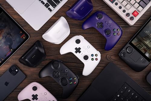 8Bitdo Ultimate 2 4G Wireless Controller  Hall Effect Joystick Update  Gaming Controller with Charging Dock for PC  Android  Steam Deck & Apple  Black