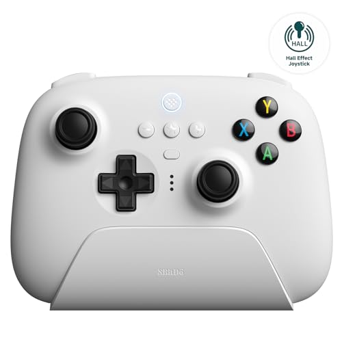8Bitdo Ultimate 2 4G Wireless Controller  Hall Effect Joystick Update  Gaming Controller with Charging Dock for PC  Android  Steam Deck & Apple  Black