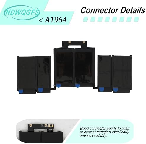 Reemplazo de batería A1964 A1819 para MacBook Pro de 13 pulgadas (mediados de 2018, 2019) A2251 (2020) 58.2Wh 11.41V Li-Polymer compatible con EMC 3214 3358 3348 MR9Q2LL/A MWP42LL/A