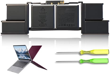 Reemplazo de batería A1964 A1819 para MacBook Pro de 13 pulgadas (mediados de 2018, 2019) A2251 (2020) 58.2Wh 11.41V Li-Polymer compatible con EMC 3214 3358 3348 MR9Q2LL/A MWP42LL/A