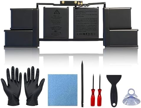 Reemplazo de batería A1964 A1819 para MacBook Pro de 13 pulgadas (mediados de 2018, 2019) A2251 (2020) 58.2Wh 11.41V Li-Polymer compatible con EMC 3214 3358 3348 MR9Q2LL/A MWP42LL/A