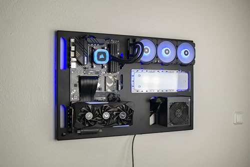 ABK Design   Wall Computer Case   Wall Pc Case   ATX Pc Case   Gaming PC Case   Wall Mount Pc Cases   Gaming Computer   ATX case   Custom Pc Cases   Wall Mount  Wall Computer  Black
