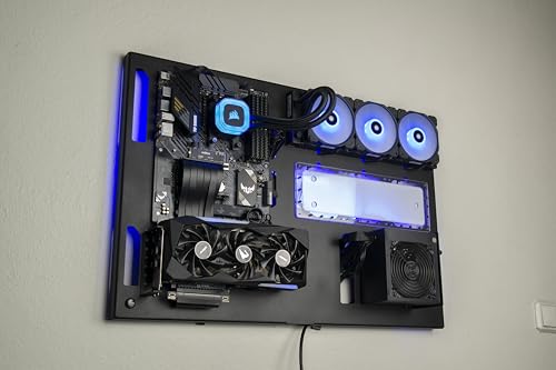 ABK Design   Wall Computer Case   Wall Pc Case   ATX Pc Case   Gaming PC Case   Wall Mount Pc Cases   Gaming Computer   ATX case   Custom Pc Cases   Wall Mount  Wall Computer  Black