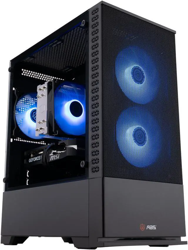 ABS Cyclone Aqua Gaming PC   Windows 11   Intel Core i7 14700F   GeForce RTX 5060   DLSS 4   32GB DDR5 6400MHz   1TB M 2 NVMe SSD