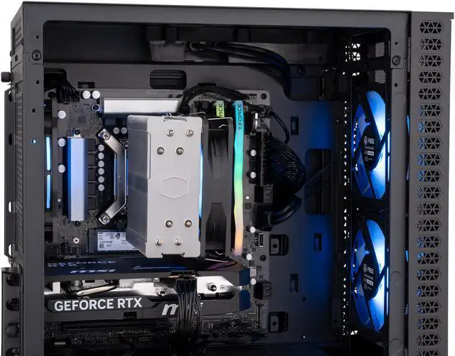ABS Cyclone Aqua Gaming PC   Windows 11   Intel Core i7 14700F   GeForce RTX 5060   DLSS 4   32GB DDR5 6400MHz   1TB M 2 NVMe SSD