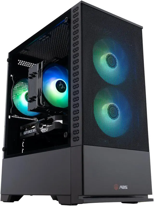 ABS Cyclone Ruby Gaming PC   Windows 11   AMD Ryzen 7 9700X   GeForce RTX 5060   32GB DDR5 6000   1TB M 2 NVMe SSD   CR9700X50602