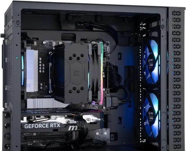 ABS Cyclone Ruby Gaming PC   Windows 11   AMD Ryzen 7 9700X   GeForce RTX 5060   32GB DDR5 6000   1TB M 2 NVMe SSD   CR9700X50602