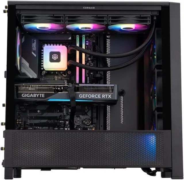 ABS Tempest 4000D Aqua Gaming PC   Windows 11   Intel i9 14900KF   RTX 5070 Ti 16GB   DLSS 4   AI Powered Performance   32GB DDR5 6400MHz   2TB M 2 NVMe SSD   TA14900KF5070Ti