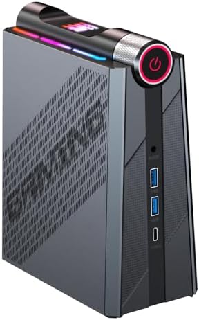 ACEMAGICIAN S3A Mini PC  Ryzen 7 8745HS up to 4 9GHz   16GB DDR5 5600MHz 512GB NVMe SSD Computers with Radeon 780M  Light Gaming PCs for Home Offices RGB WiFi6 BT5 2 Dual Fan 3 Modes Win11 Pro Desktop