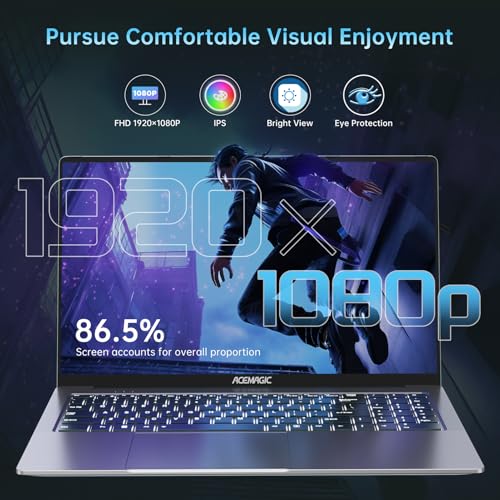 ACEMAGIC 2025 Gaming Laptop  16 1inch Laptop Computer with AMD Ryzen 7 5000 Series 8C/16T  Up to 4 3GHz   16GB RAM 512GB NVMe SSD Windows 11 Laptop  Radeon RX Vega 8 Graphics WiFi 6  Backlit KB