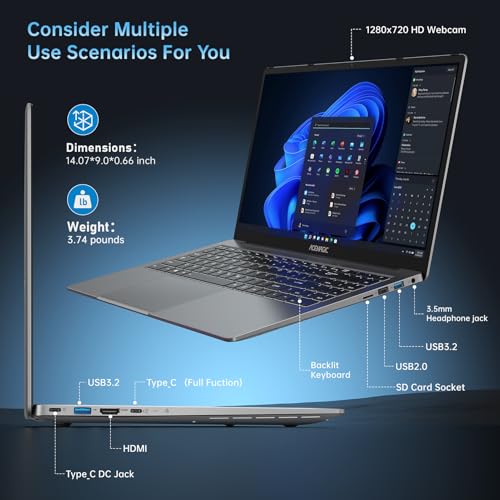ACEMAGIC 2025 Gaming Laptop  16 1inch Laptop Computer with AMD Ryzen 7 5000 Series 8C/16T  Up to 4 3GHz   16GB RAM 512GB NVMe SSD Windows 11 Laptop  Radeon RX Vega 8 Graphics WiFi 6  Backlit KB