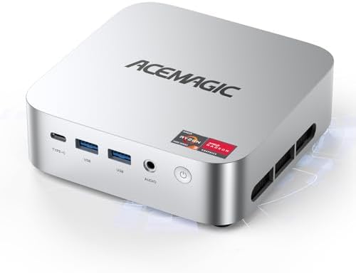 ACEMAGIC K1 Mini PC AMD Ryzen 4300U  Up to 3 7Ghz   16GB DDR4 512GB SSD  Mini Computer with Radeon Graphics  4K Triple Display USB C 28W Performance  Ethernet VESA  WiFi/BT  Business & Home Office