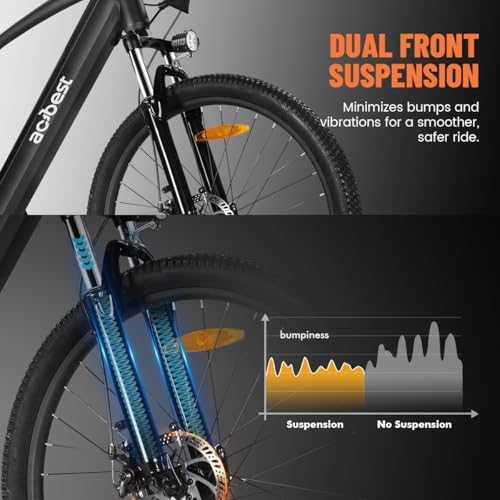 ACTBEST Core Electric Bike for Adults   Peak 1200W Brushless Motor Mountain Ebike 500Wh Removable Built in Battery Up to 55 Miles  27 5X2 1 Tire Step Over Bicycle  Commute E Bikes with 7 Speed