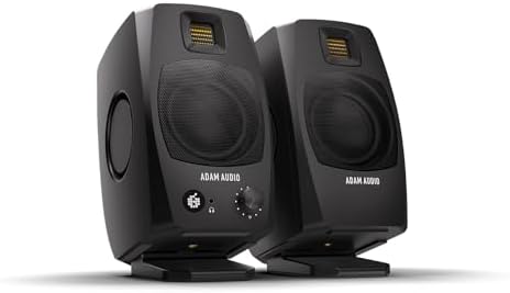 ADAM Audio D3V Active Desktop Monitoring System with USB C Connection  Pair  Black 