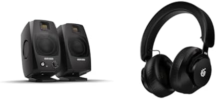 ADAM Audio D3V Active Desktop Monitoring System with USB C Connection  Pair  Black 