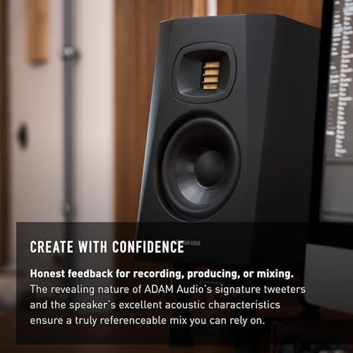 ADAM Audio T5V Studio Monitor Pair and T10S Powered Studio Subwoofer 2 1 Bundle