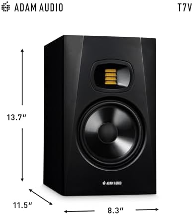 ADAM Audio T5V Studio Monitor Pair and T10S Powered Studio Subwoofer 2 1 Bundle