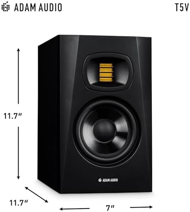 ADAM Audio T5V Studio Monitor for recording  mixing and mastering  Studio Quality Sound  Single 