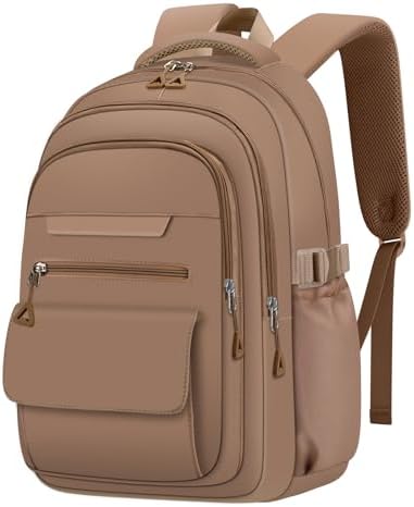 AFGWK Cute Backpack for School Teen Girls Green Bookbag Aesthetic Womens Travel Book Bags for School Kids Student Back Packs