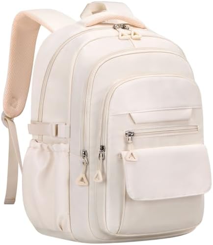 AFGWK Cute Backpack for School Teen Girls Green Bookbag Aesthetic Womens Travel Book Bags for School Kids Student Back Packs