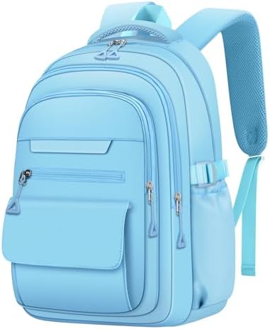 AFGWK Cute Backpack for School Teen Girls Green Bookbag Aesthetic Womens Travel Book Bags for School Kids Student Back Packs