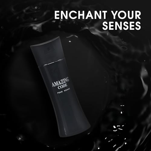 AFLUXE Amazing Code Mens Cologne Bold Scent Eau de Toilette 3 4 Fl Oz Perfume for Men Every Day Used