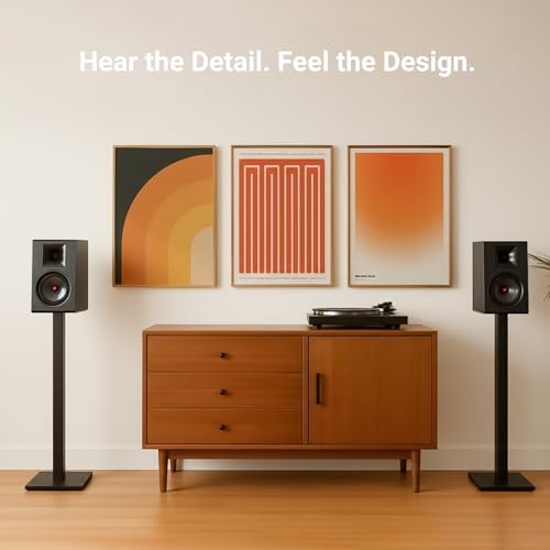 AIYIMA P600 6 5 Bookshelf Speakers for Desktop  6  Tilted Design & Carbon Fiber Woofer & Horn Silk Tweeter  30Hz 20kHz 2 Way Passive Speaker for Home Audio Stereo Speakers  Pair