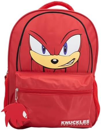 AI ACCESSORY INNOVATIONS Sonic The Hedgehog Backpack for Boys & Girls  Shadow 16 Inch Schoolbag with 3D Features  Durable School Bag for Kids