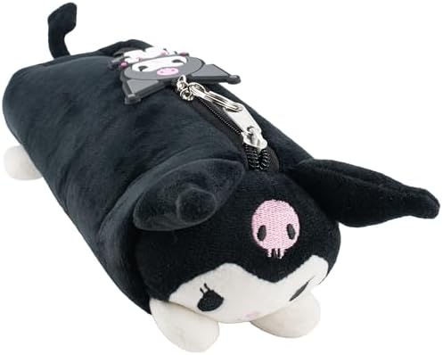 AI ACCESSORY INNOVATIONS Shadow Soft Plush Multi Function Storage Case  Sonic The Hedgehog Plush Bag Charm with 3D Features  Black