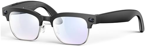 AI Smart Glasses for Men Women 8MP 2K HD Camera Glasses AI Voice Control AI Photo Recognition Real Time Translation Smart Sunglasses with Bluetooth Call IP67 Waterproof for Driving Outdoor  2 Lenses 