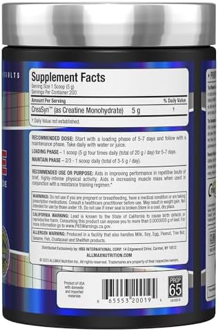 ALLMAX Nutrition Creatine Monohydrate Powder  1000g