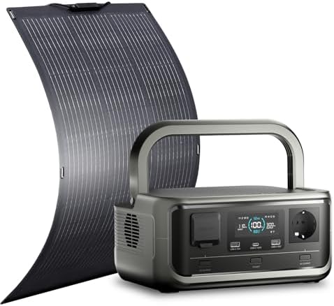 ALLPOWERS VOLIX P300 Portable Power Station  256Wh LiFePO4 Battery  300W Solar Generator 600W peak   <20ms UPS  MPPT 110W Max  AC Fast Charge  100W USB C Output for Home Backup  Office  RV  Camping