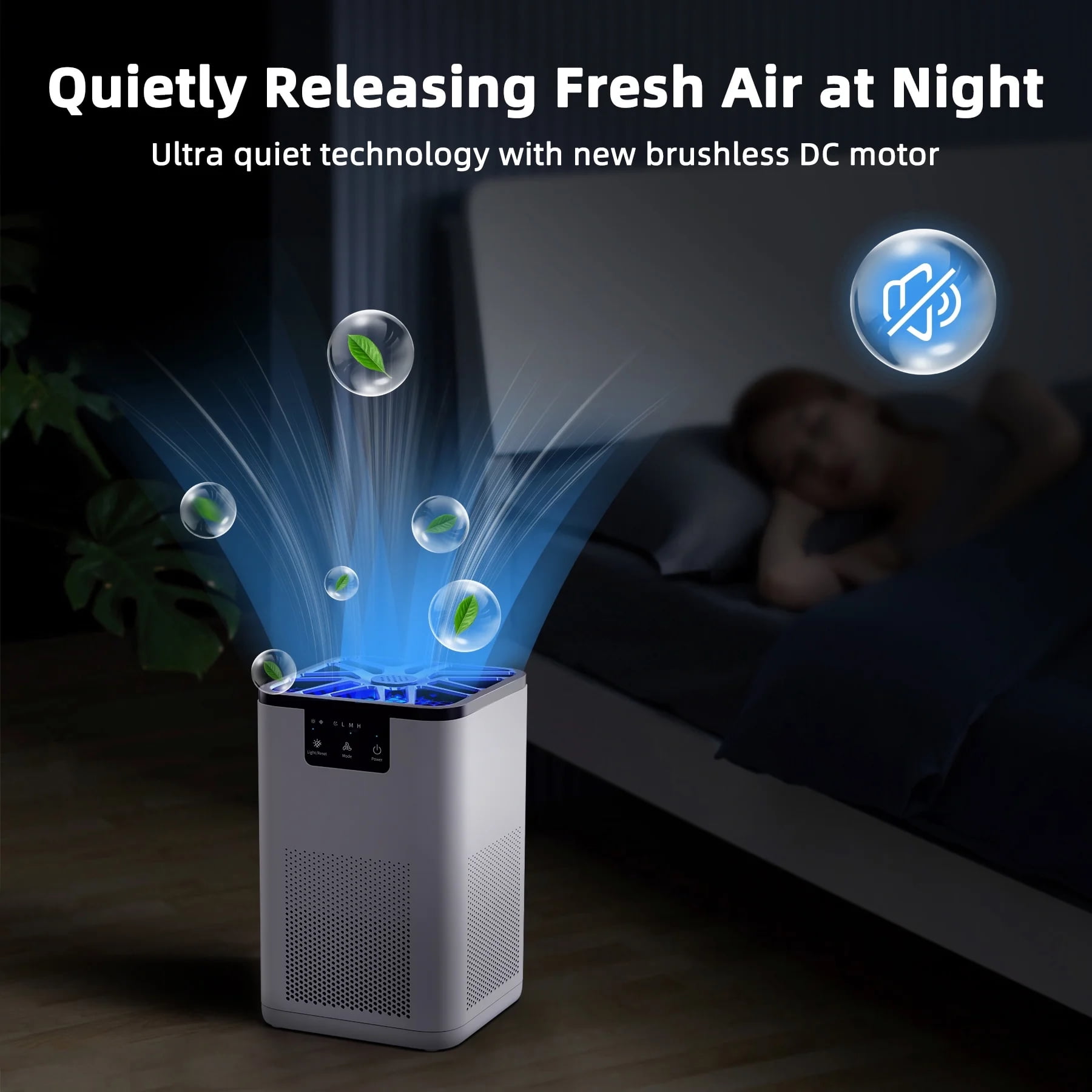 ALROCKET Air Purifier  with HEPA Filter for Home  Remove 99 9  Smoke Dust Allergies for 300 SQ ft