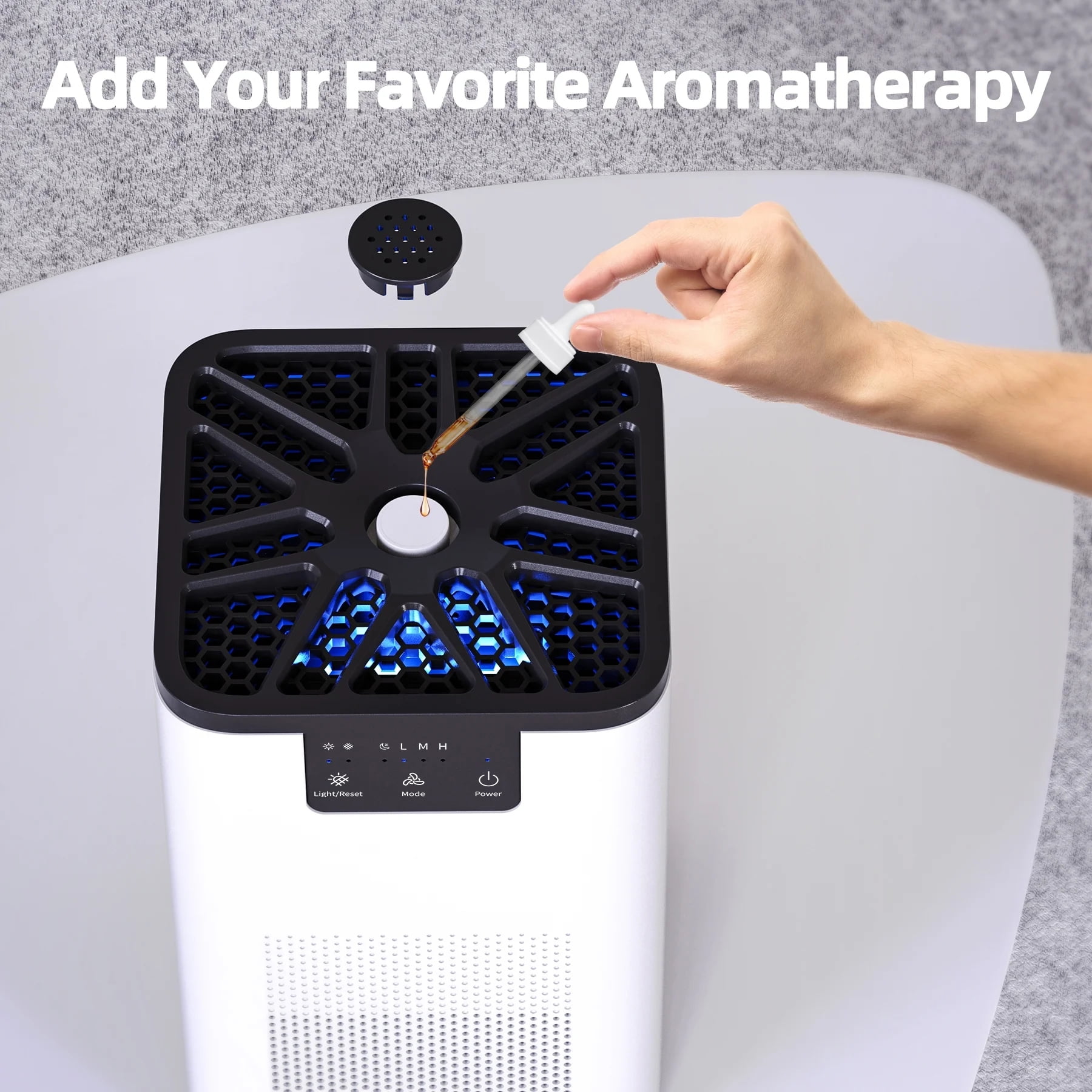 ALROCKET Air Purifier  with HEPA Filter for Home  Remove 99 9  Smoke Dust Allergies for 300 SQ ft