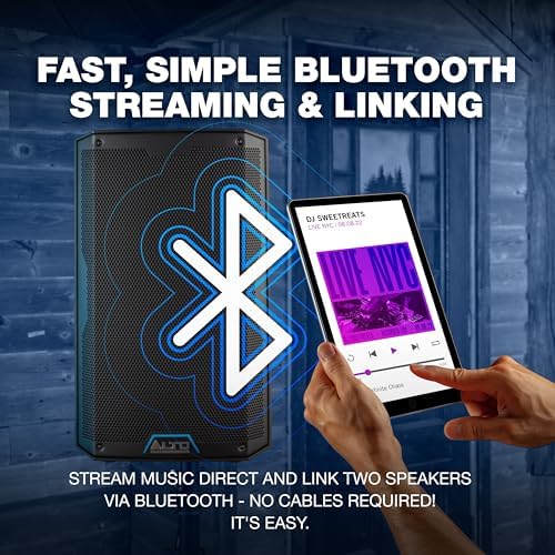 ALTO TS410 2000W 10 Powered PA Speaker with 3 Channel Mixer  Bluetooth Streaming  Wireless Loudspeaker Linking  DSP App