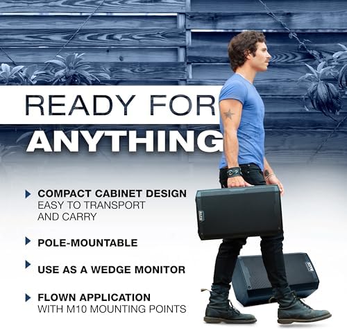 ALTO TS410 2000W 10 Powered PA Speaker with 3 Channel Mixer  Bluetooth Streaming  Wireless Loudspeaker Linking  DSP App