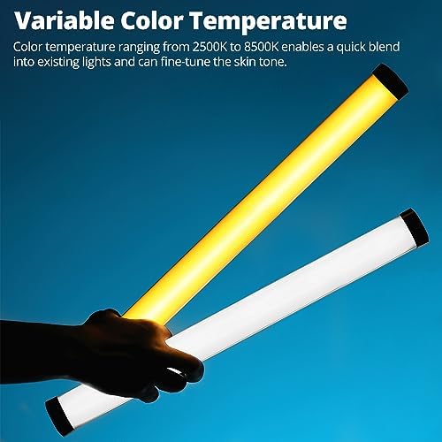 AMBITFUL A2Pro Full Color Tube Light  2500K 8500K CRI 95 TLCI 97 Video Light  RGB CCT HSI Mode  22 FX Light Effect  APP Control Support  Magnet Design  A2 Pro 2PCS with Grid 
