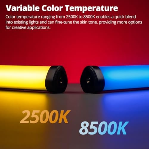 AMBITFUL Handheld Light Stick  30W RGB LED Video Light Stick 2500K 8500K Adjustable 3300mAh Rechargeable Tube Light High CRI 95 /TLCI 97 for Photography  TikTok  YouTube  Vlogging  Studio Lighting