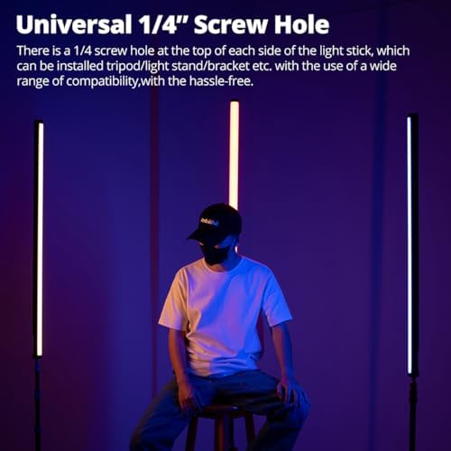 AMBITFUL Handheld Light Stick  30W RGB LED Video Light Stick 2500K 8500K Adjustable 3300mAh Rechargeable Tube Light High CRI 95 /TLCI 97 for Photography  TikTok  YouTube  Vlogging  Studio Lighting
