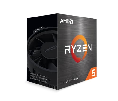 AMD Ryzen 5 5500 Procesador de escritorio desbloqueado de 6 núcleos y 12 hilos con enfriador Wraith Stealth