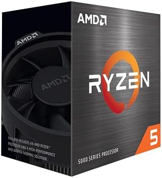 AMD Ryzen 5 5600 6 Core  12 Thread Unlocked Desktop Processor with Wraith Stealth Cooler