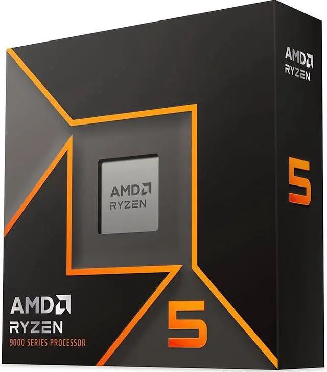 AMD Ryzen 5 9600X - Ryzen 5 Serie 9000 Granite Ridge (Zen 5) 6 núcleos 3,9 GHz - Socket AM5 65 W - Procesador gráfico Radeon - 100-100001405WOF