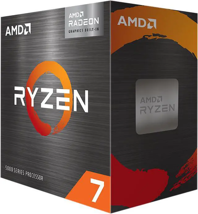 AMD Ryzen 7 5700G   Ryzen 7 5000 G Series Cezanne  Zen 3  8 Core 3 8 GHz Socket AM4 65W AMD Radeon Graphics Desktop CPU Processor   100 100000263BOX