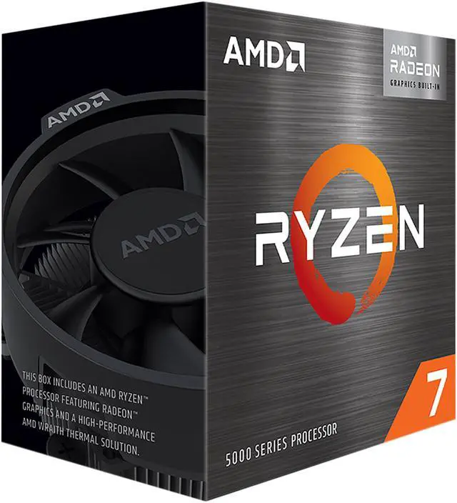 AMD Ryzen 7 5700G   Ryzen 7 5000 G Series Cezanne  Zen 3  8 Core 3 8 GHz Socket AM4 65W AMD Radeon Graphics Desktop CPU Processor   100 100000263BOX